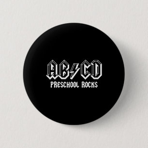 Badge Rond 5 Cm Abcd Rocks retour à l'école préscolaire Rocks Fun