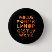 Badge Rond 5 Cm Abcs Learning Kindergarten Teacher Thanksgiving Al (Devant)