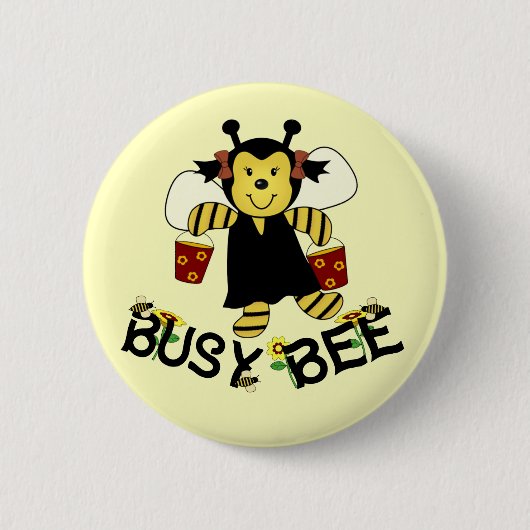 Badge Rond 5 Cm Abee occupée (Devant)