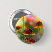 Badge Rond 5 Cm Abee sur Gaillardia (Devant & derrière)
