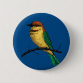 Badge Rond 5 Cm Abeille (Devant)