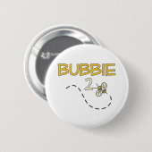 Badge Rond 5 Cm Abeille de Bubbie 2 (Devant & derrière)