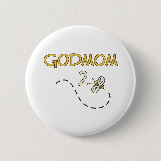 Badge Rond 5 Cm Abeille de Godmom 2 (Devant)