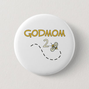 Badge Rond 5 Cm Abeille de Godmom 2