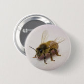 Badge Rond 5 Cm Abeille de miel (Devant & derrière)