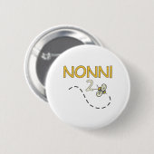 Badge Rond 5 Cm Abeille de Nonni 2 (Devant & derrière)