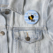 Badge Rond 5 Cm abeille de travailleur - photographe (En situation)