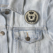Badge Rond 5 Cm Abeille impériale (En situation)