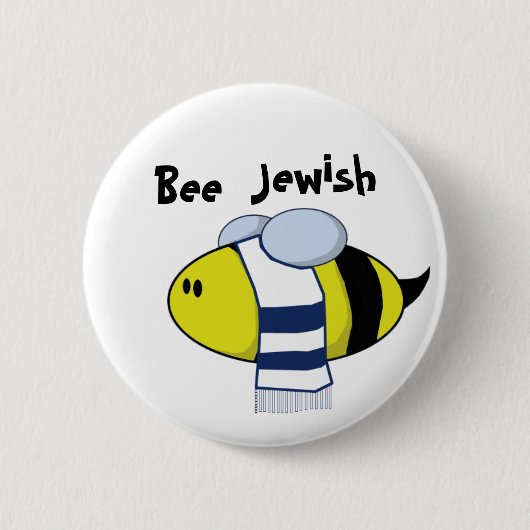 Badge Rond 5 Cm "Abeille juive " (Devant)