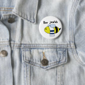 Badge Rond 5 Cm "Abeille juive " (En situation)