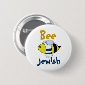 Badge Rond 5 Cm "Abeille juive " (Devant & derrière)