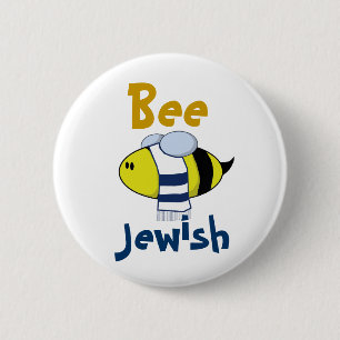 Badge Rond 5 Cm "Abeille juive "