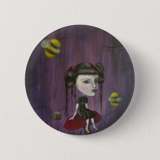 Badge Rond 5 Cm Abeilles (Devant)