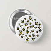 Badge Rond 5 Cm Abeilles (Devant & derrière)