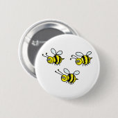 Badge Rond 5 Cm abeilles (Devant & derrière)