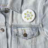 Badge Rond 5 Cm Abeilles (En situation)
