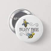 Badge Rond 5 Cm Abeilles occupées (Devant & derrière)