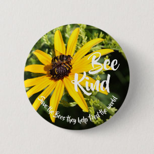 Badge Rond 5 Cm Abeilles sauvent les abeilles