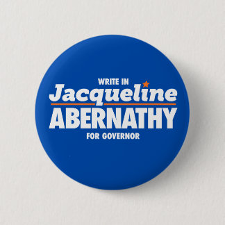 Badge Rond 5 Cm Abernathy pour le Texas Button, Bleu