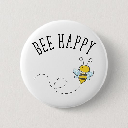 Badge Rond 5 Cm Abey Happy (Devant)