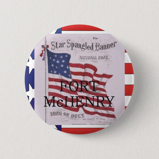 Badge Rond 5 Cm ABH Fort McHenry (Devant)