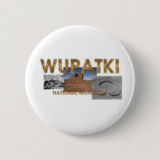 Badge Rond 5 Cm ABH Wupatki NM Buttons (Devant)