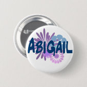 Badge Rond 5 Cm Abigaïl (Devant & derrière)