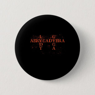 Badge Rond 5 Cm Abracadabra Triangle Vintage Gothique Pour Hommes 