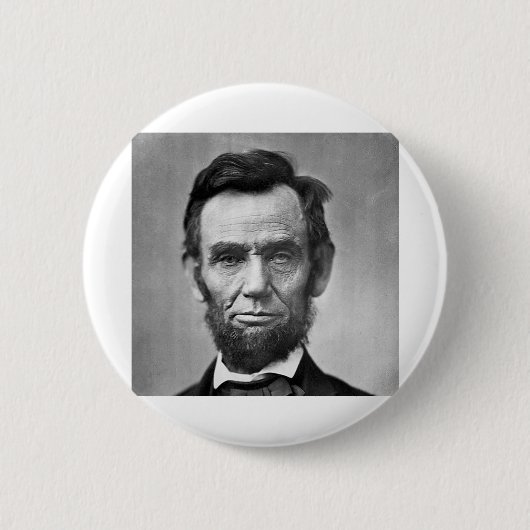 Badge Rond 5 Cm Abraham Lincoln (Devant)