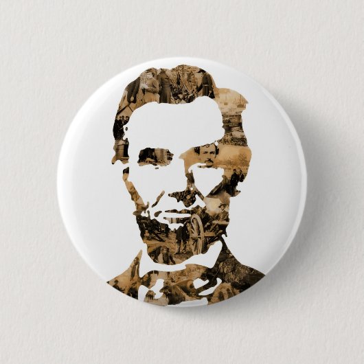 Badge Rond 5 Cm Abraham Lincoln (Devant)
