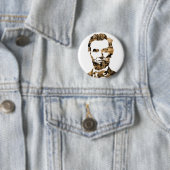 Badge Rond 5 Cm Abraham Lincoln (En situation)