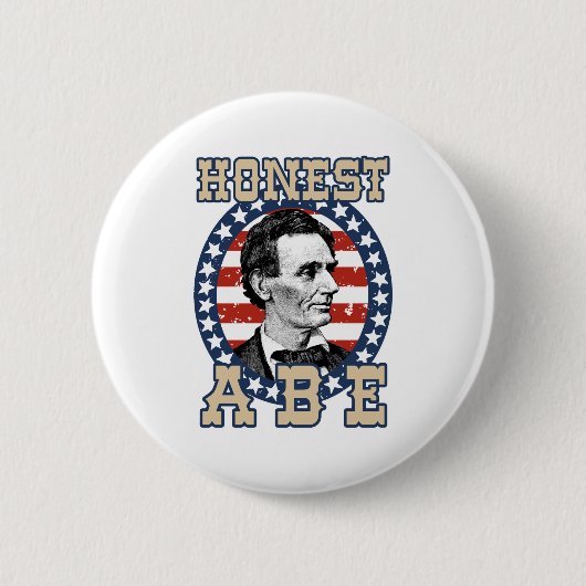 Badge Rond 5 Cm Abraham Lincoln (Devant)