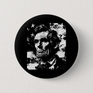 Badge Rond 5 Cm Abraham Lincoln Histoire Professeur Président 4e d