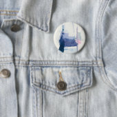 Badge Rond 5 Cm Abrégé sur l'intermède | dans le bleu (En situation)