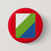 Badge Rond 5 Cm Abruzzes, Italie - blason Bouton (Devant)