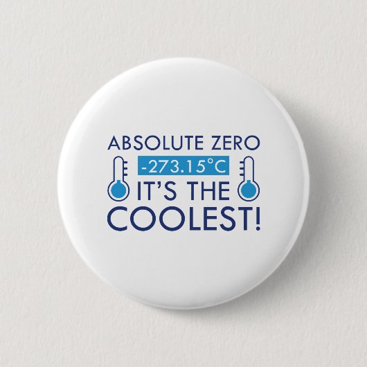Badge Rond 5 Cm Absolu Zéro (Devant)