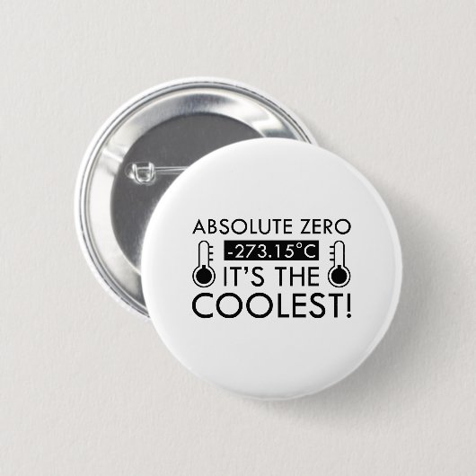 Badge Rond 5 Cm Absolu Zéro (Devant & derrière)
