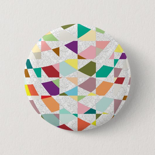Badge Rond 5 Cm Abstract Colors Damask (Devant)