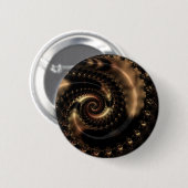 Badge Rond 5 Cm Abstract fractal patterns and shapes. Fractal (Devant & derrière)