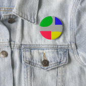 Badge Rond 5 Cm Abstrait (En situation)