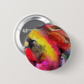 Badge Rond 5 Cm Abstrait (Devant & derrière)