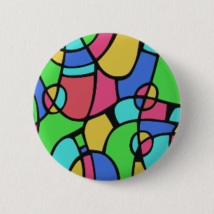 Badge Rond 5 Cm Abstrait 02