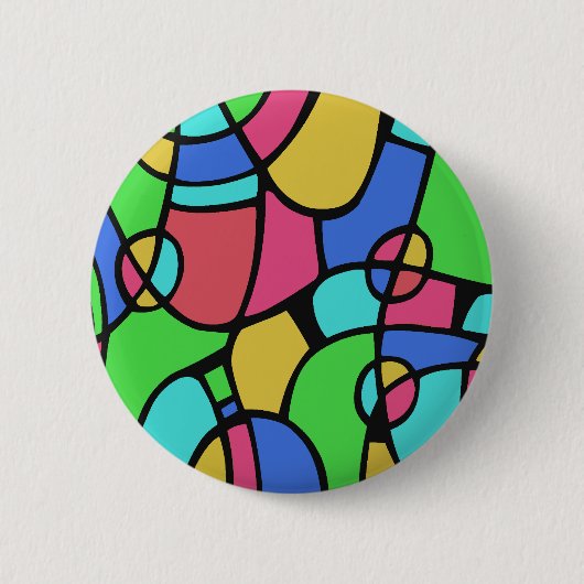 Badge Rond 5 Cm Abstrait 02 (Devant)