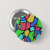 Badge Rond 5 Cm Abstrait 02 (Devant & derrière)