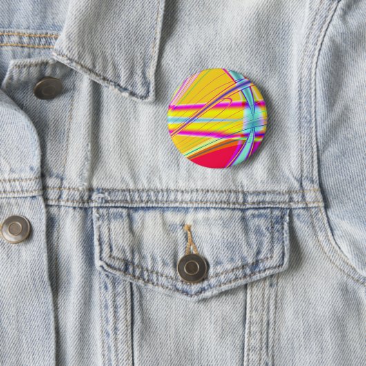 Badge Rond 5 Cm Abstrait fractal 061012e (En situation)