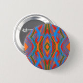 Badge Rond 5 Cm abstrait orange (Devant & derrière)