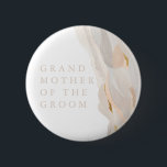 Badge Rond 5 Cm Abstraite Grand-Mère du bouton Groom<br><div class="desc">Ce design romantique et intemporel présente un bouquet floral aux couleurs douces et aux accents botaniques. Tous les aspects de cette conception peuvent être modifiés (police,  taille du texte ou accents floraux déplacés/supprimés) pour répondre à vos besoins. Contactez-moi si vous avez besoin d'aide pour cette conception</div>