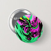 Badge Rond 5 Cm Abysse coloré (Devant & derrière)