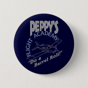 Badge Rond 5 Cm Académie Peppy de vol