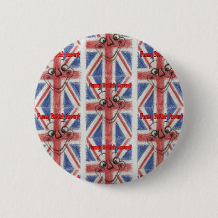 Badge Rond 5 Cm Accent britannique amusant